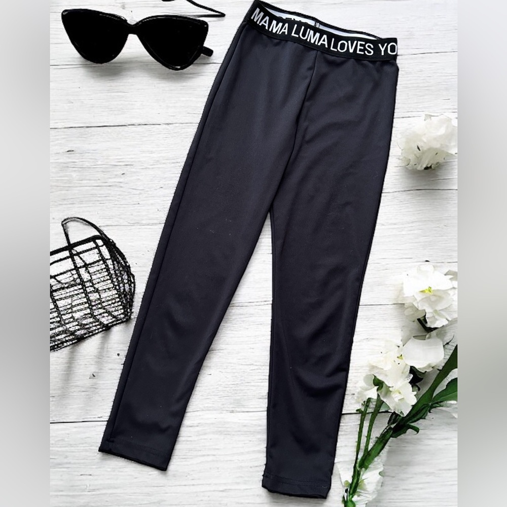 Mama Luma Girls Leggings Athletic Yoga Size 9 10
